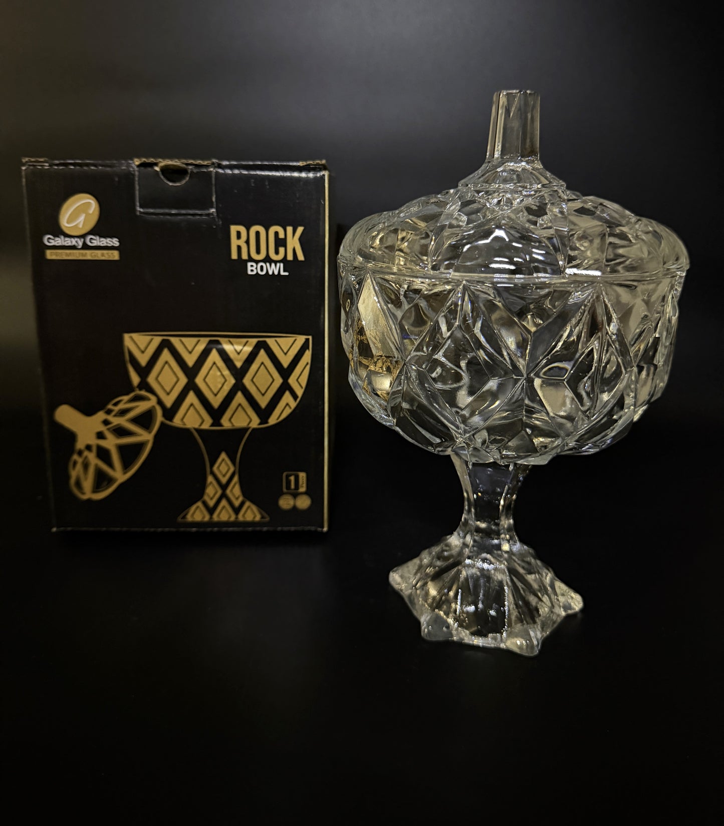 Bomboniera din Sticla cu Picior Rock - Imagine 3