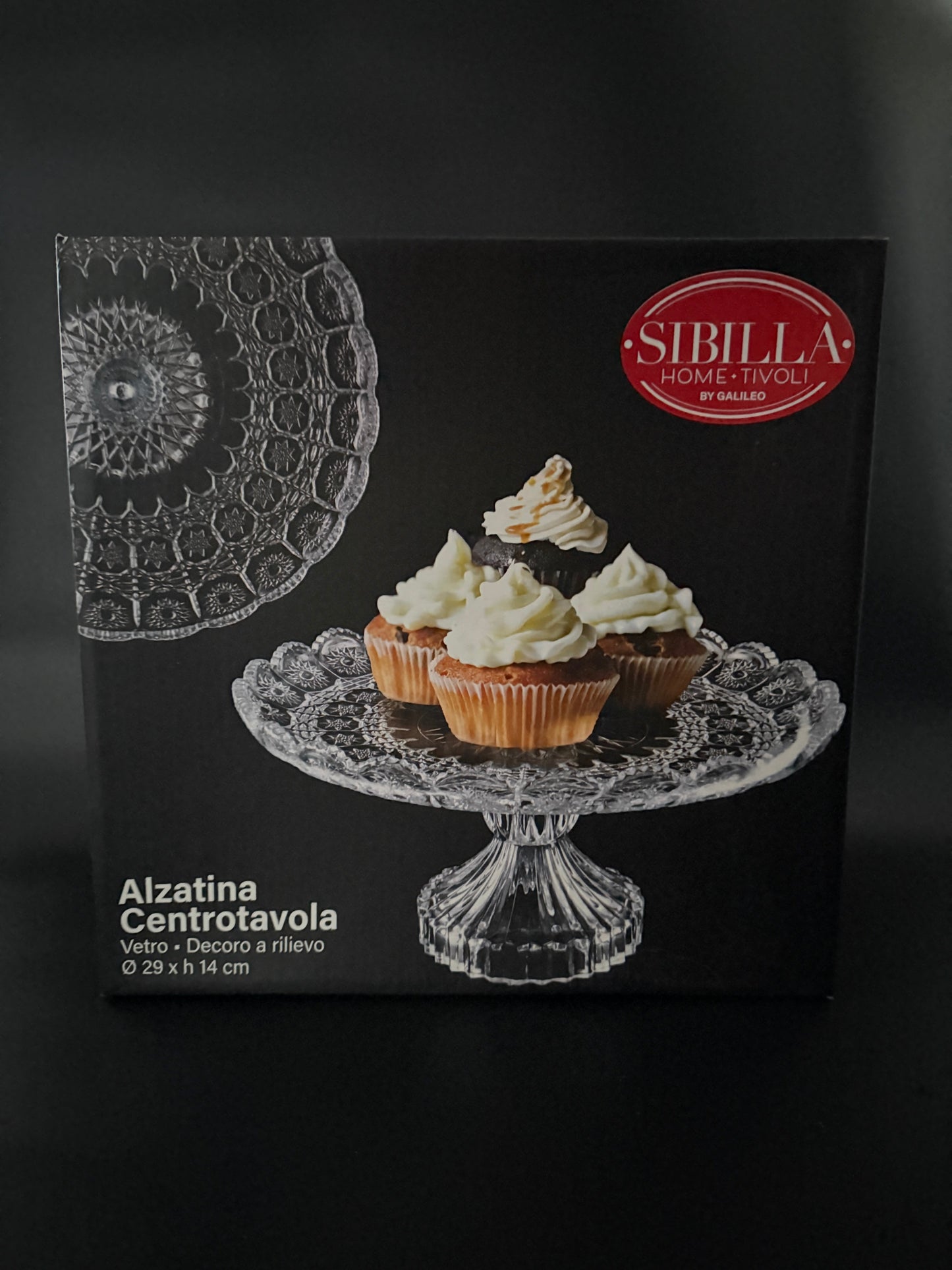 Platou cu Picior Sibilla Rotund - Imagine 4