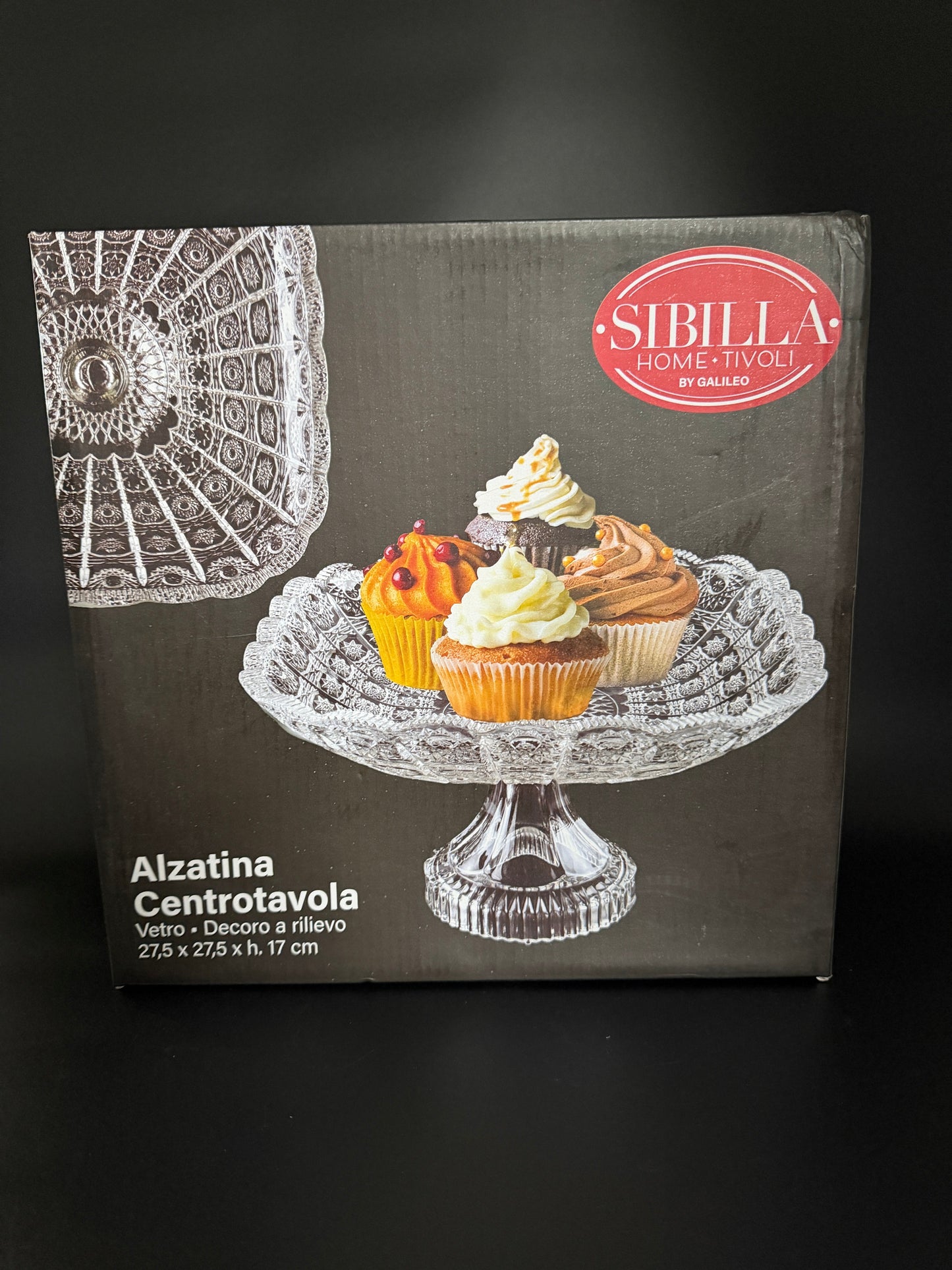 Platou cu Picior Sibilla Patrat - Imagine 5