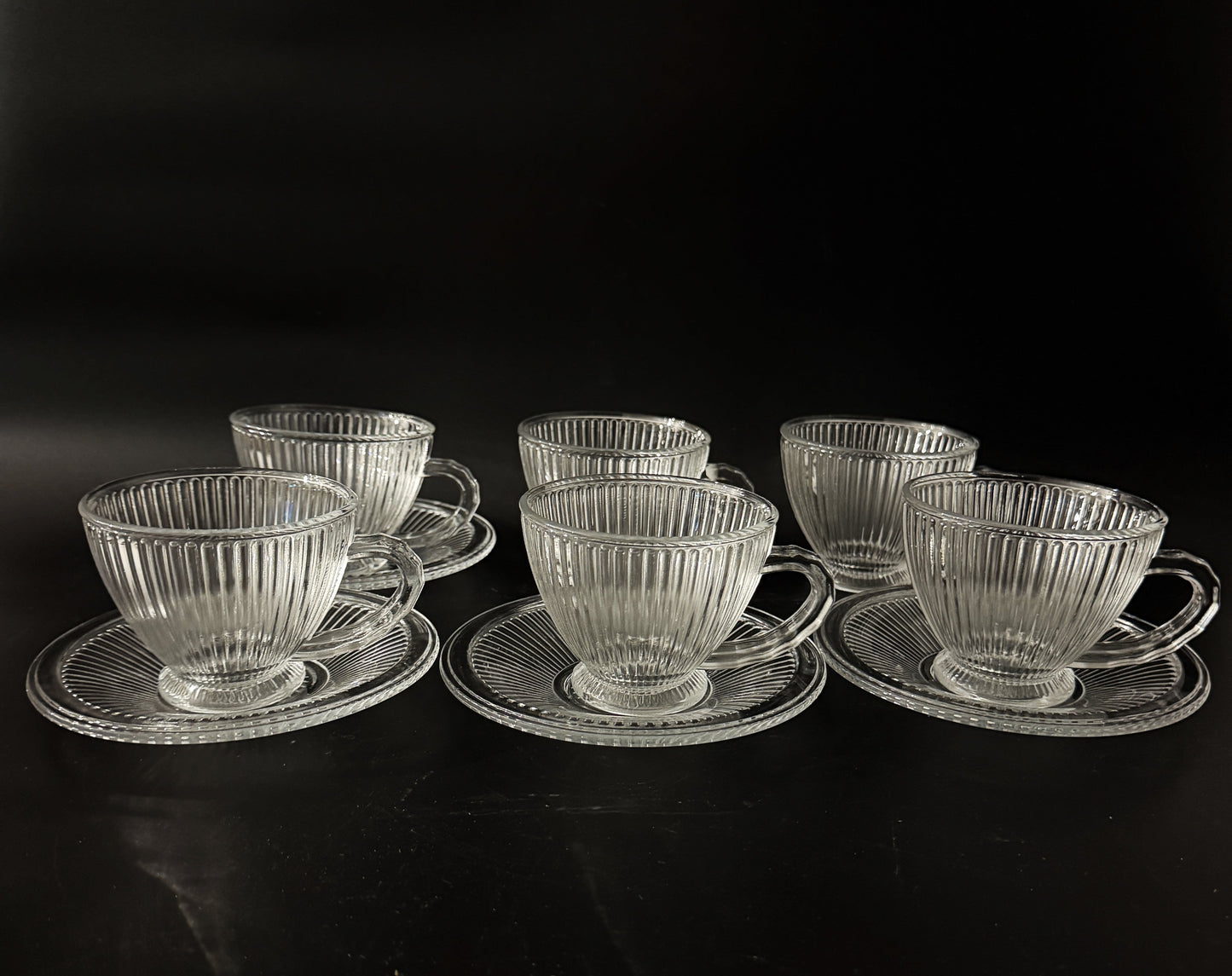 Set Cesti Lotus din Sticla 12 Piese - Imagine 2