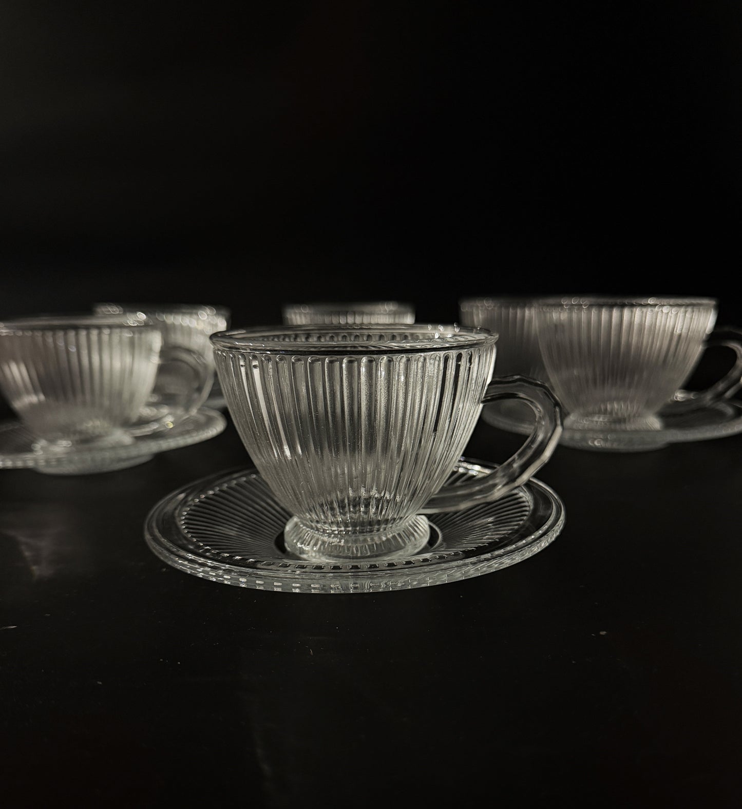 Set Cesti Lotus din Sticla 12 Piese - Imagine 3