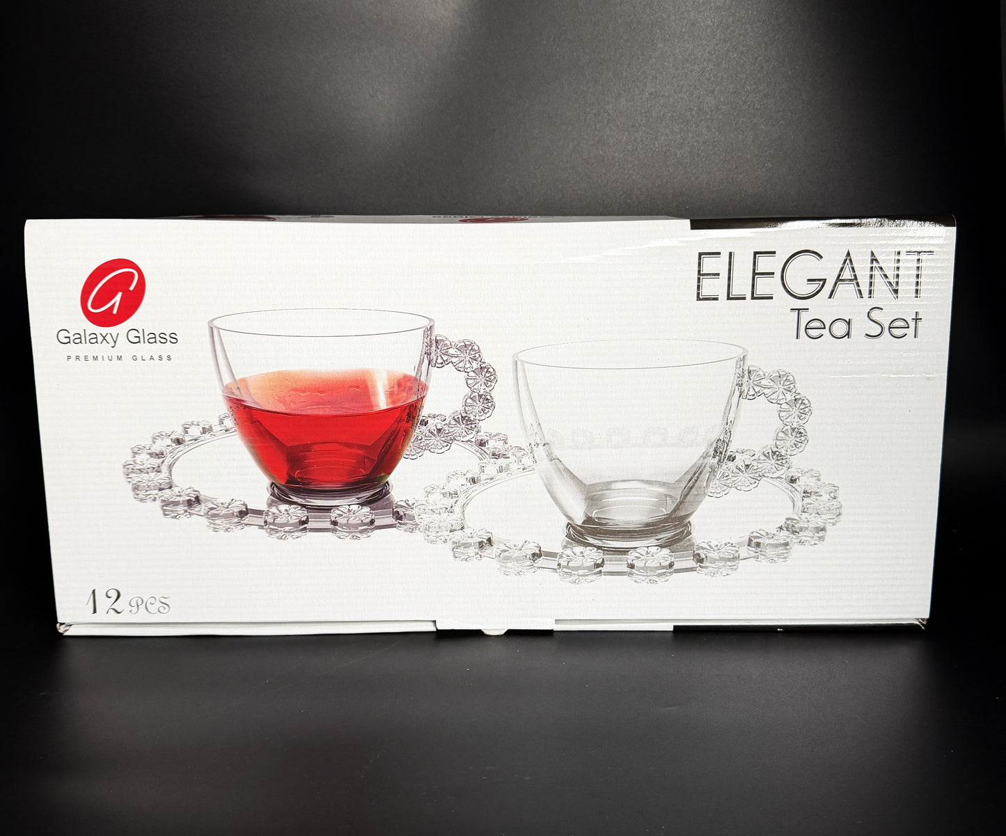 Set de Cesti Elegant din Sticla 12 Piese - Imagine principală